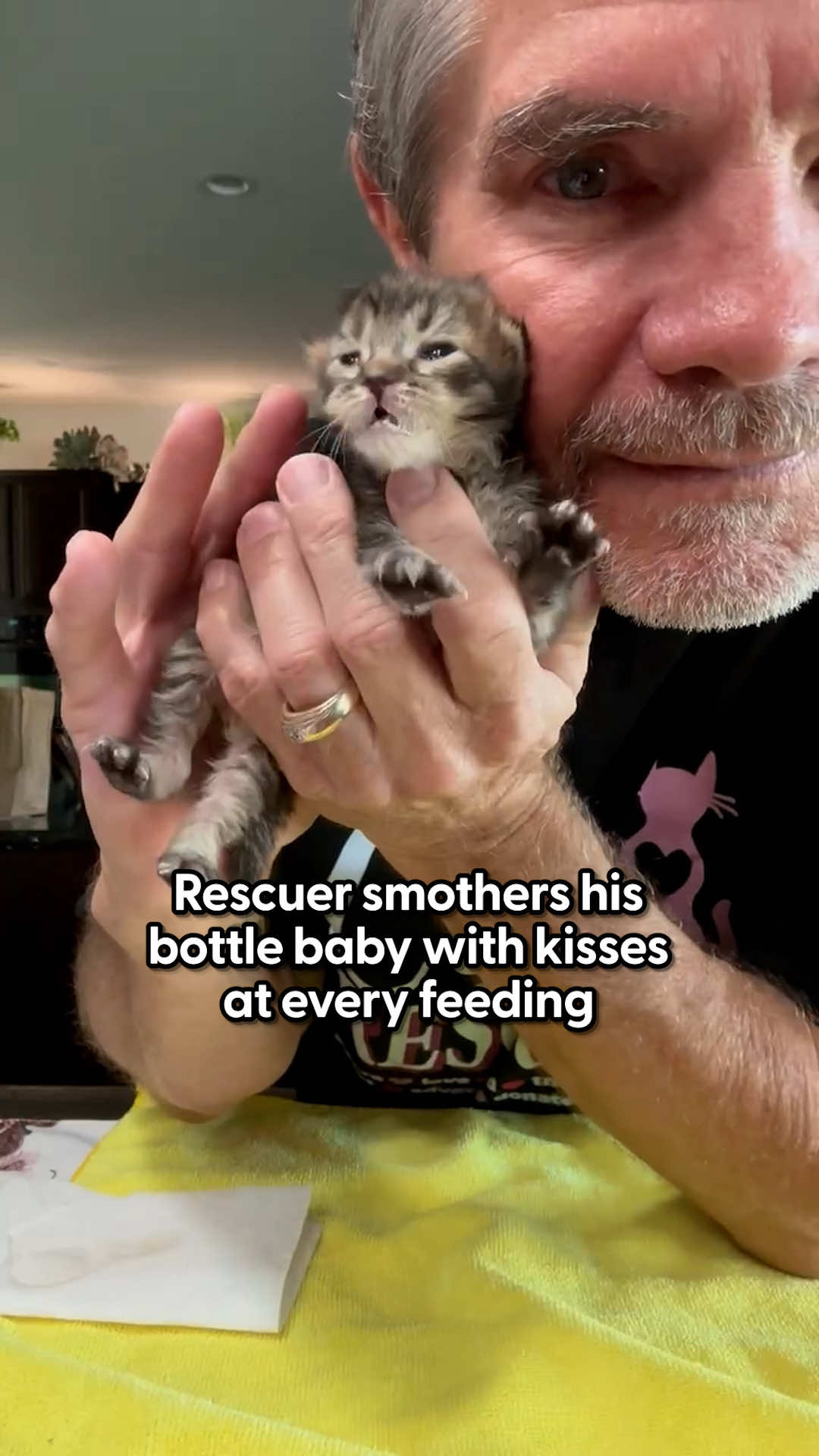 When he finally opens his little eyes 🥹 To see more animal rescues, follow @David Michael Loop . Follow Sierra Pacific Fur Babies on Instagram: sierrapacificfurbabies