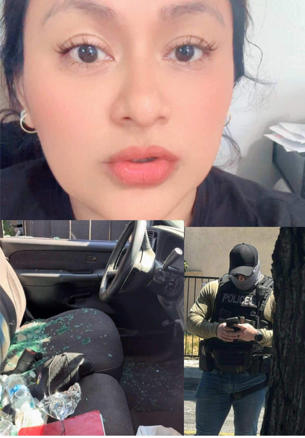 🚨😡🩸💔Migración destrozó este auto donde venían unos muchachitos de trabajar 😡#justicia #usa🇺🇸 #tiktokviral #migracion #flypシ 