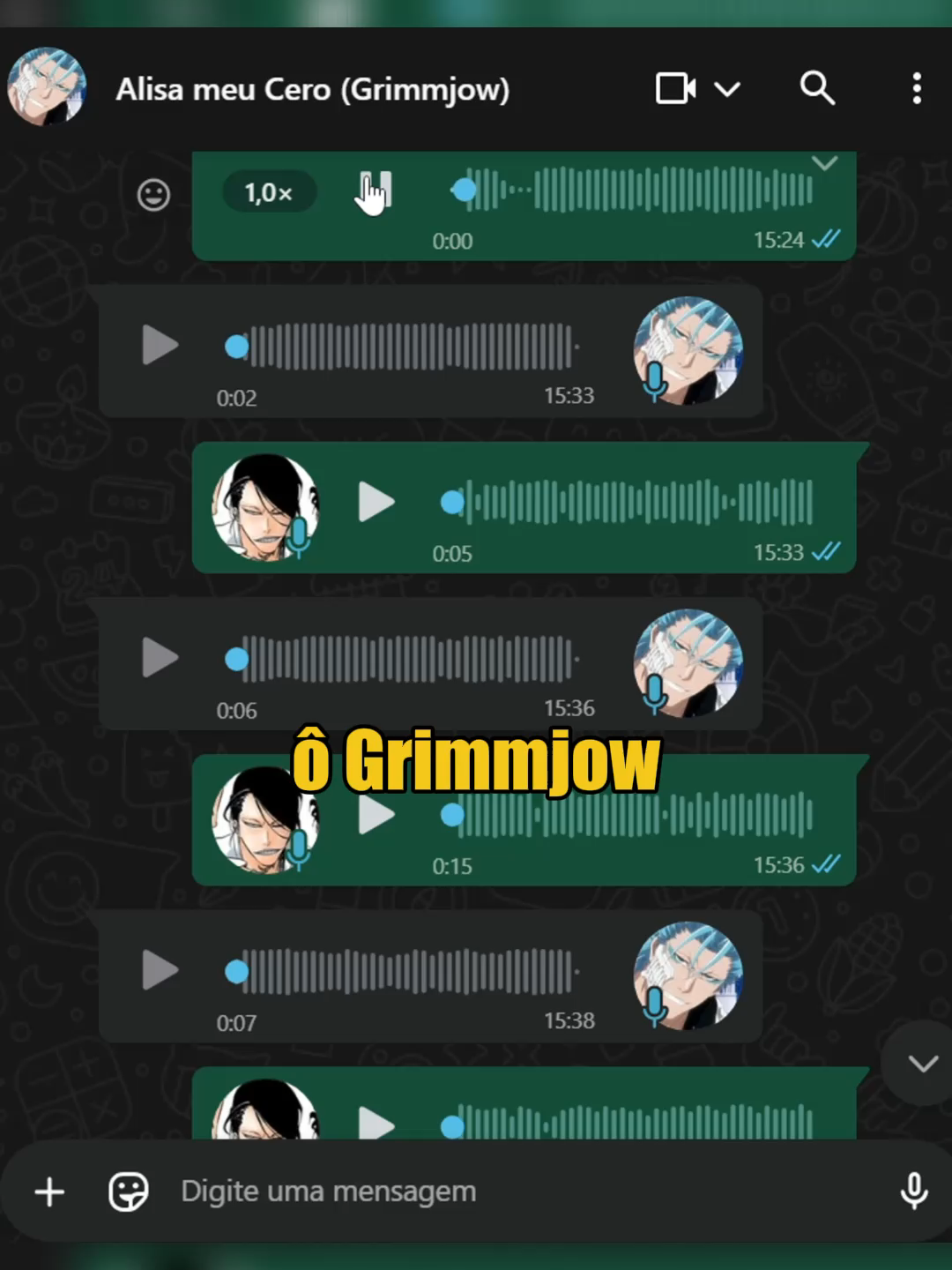 zap do nnoitra e grimmjow #bleach #grimmjow #nnoitra