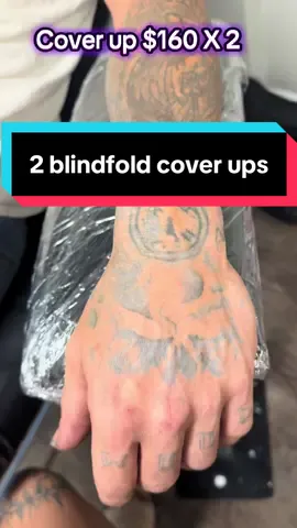 My client ended up getting 2 $160 Blindfold Tattoos 