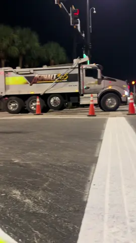 Another night job for the books!  The best stripper in central Florida  @Billy Rufrano  #asphaltpaving #stripping #asphalt 