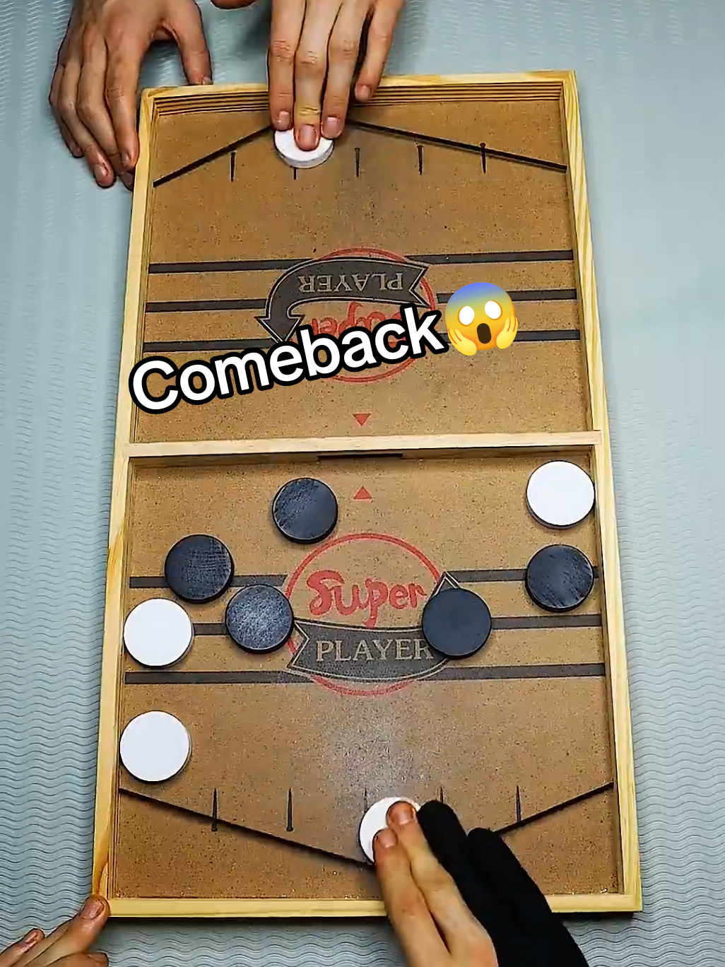 Super winner_ Whoever clears the board first wins👌🚩#videoviral #superwinner #boardgame #tiktokforyoupage #foosballwinner 