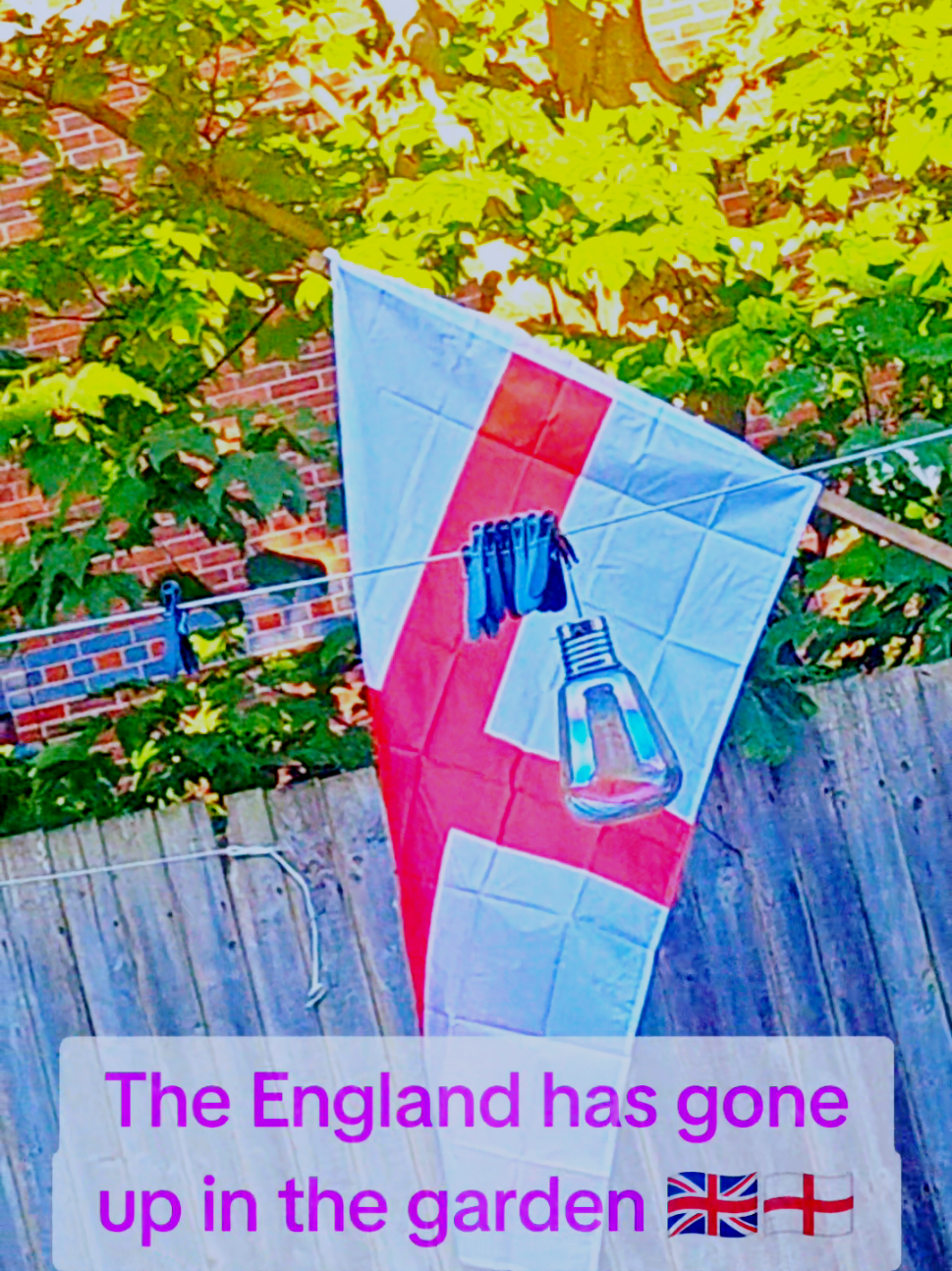 My flag has had a slight upgrade 🫢. Union Flag next and that even bigger. that'll upset the neighbours no doubt 😂 #raisethecolors #unitedkingdom #stgeorge #coolestguy #neighbors fyp