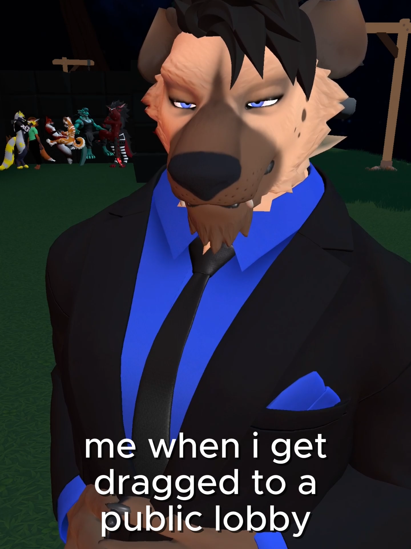 me when i get dragged to public lobbies #vrchatfunny #vrchatfurries #vrchatfurry #furryfandom #furriesofvrchat #furries #furriesoftiktok #furrycommunity #vrchatcomedy #furrycomedy #furrytiktok #furrytok #vrchatfurrytiktoker #furry