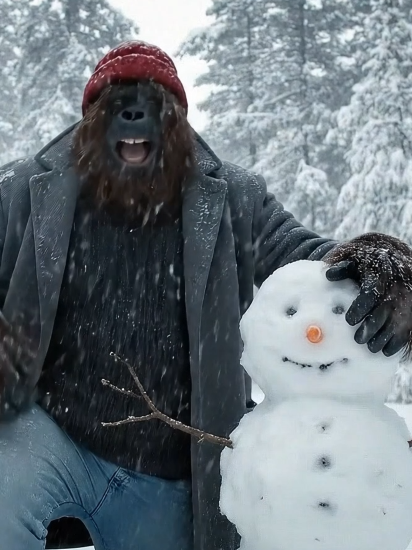 Willi im Winterwonderland 🌨️🎥 – und heute gibt’s einen ganz besonderen Gruß für die liebe Daniela! ❤️❄️ Wer hätte gedacht, dass Schnee so romantisch sein kann? 😍🔥 #Daniela #Bigfoot #Kalt #Schneezauber #FYP #Style #BigfootVlog #liebegrüße #freundemarkieren #willibigfuß