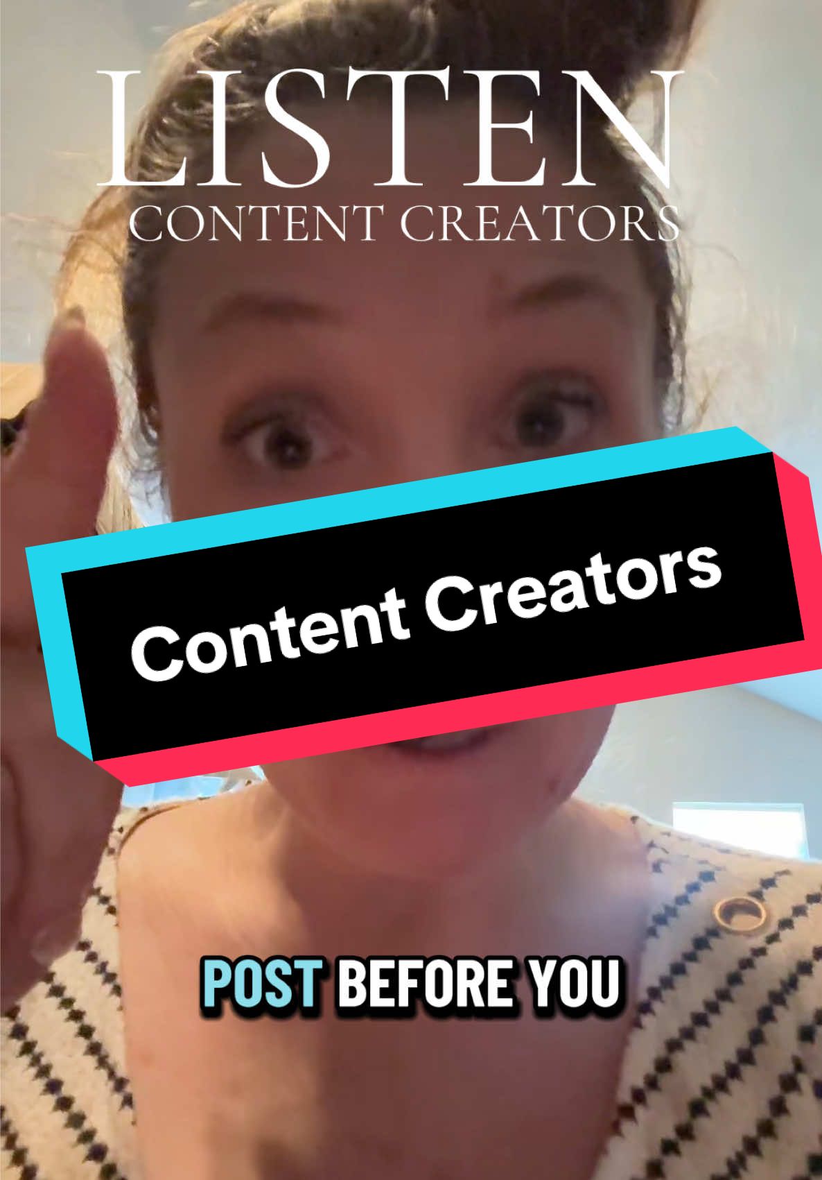 Listen up, content creators. Will you Post before you scroll? Do you know why you can only have five hashtags now? #contentcreators #contentcreatorsoftiktok #postthecontent #TikTokAlgorithm #viral 