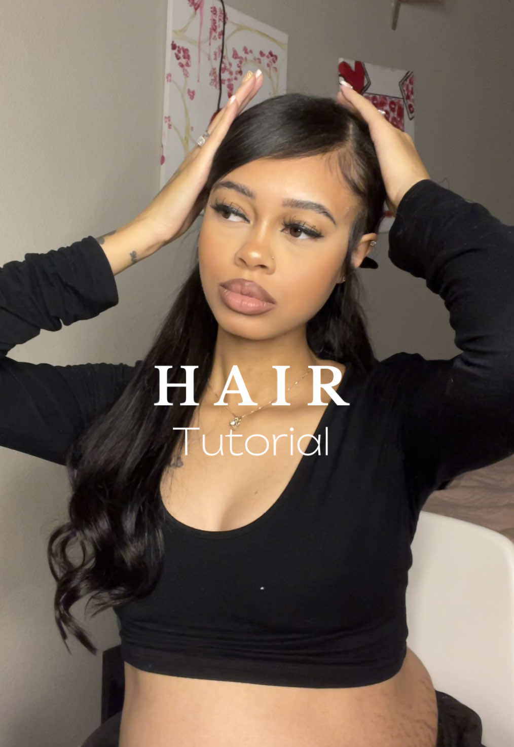 Random hair tutorial 🍒 #fyp #hairtutorial #baddiehairstyle #explore #ispyaarius 