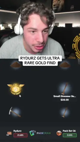 RYDURZ GETS ULTRA RARE GOLD FIND #kickstreaming 