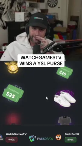 WATCHGAMESTV WINS A YSL PURSE #kickstreaming 