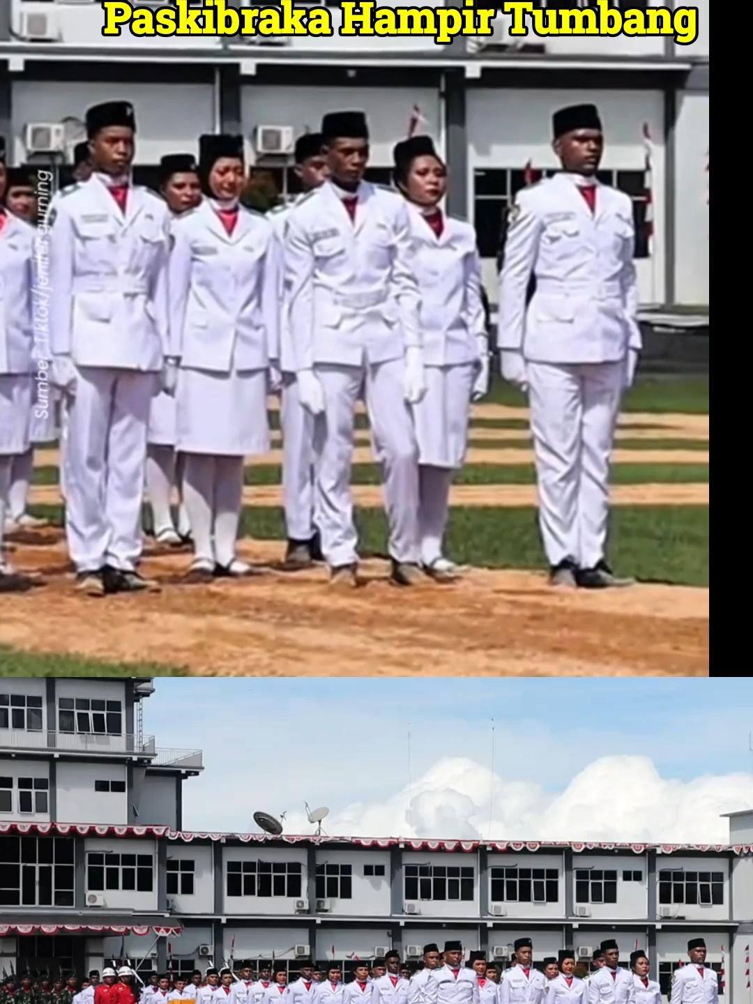 😱 Hampir Jatuh Saat Upacara, Anggota Paskibraka Diselamatkan Rekannya! #fypシ゚viral🖤tiktok #fypppppppppppppp #TIKTOK #TrendingNews #TiktokNews #videoviral #BeritaTikTok #viralvideo #awanfeast #one #bendera #paskibra #papuabarat #merdeka
