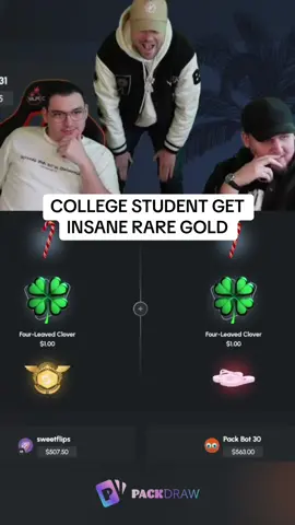 COLLEGE STUDENT GET INSANE RARE GOLD #kickstreaming 