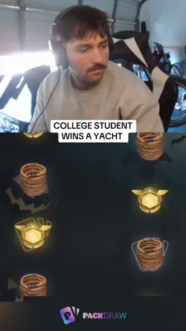 COLLEGE STUDENT WINS A YACHT  #kickstreaming 