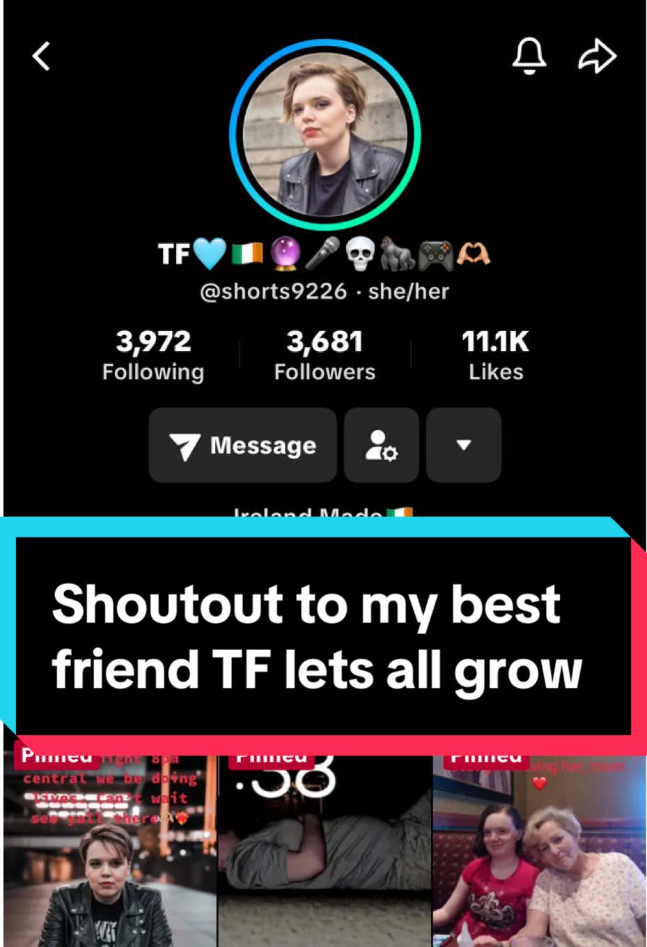 @TF🩵🇮🇪🔮🎤💀🦍🎮🫶🏼 I want to give a special shoutout to my best friend, TF. #shoutoutot #bestfriend #fyp #foryoupage #foryourpage 