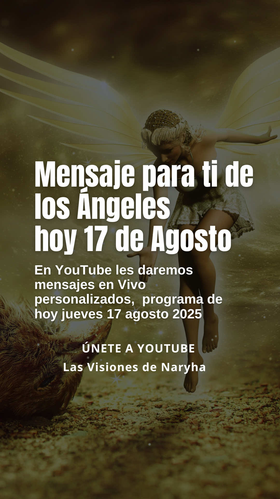 Mensaje del Día 17 de Agosto Las Visiones de Naryha #angel #tarot