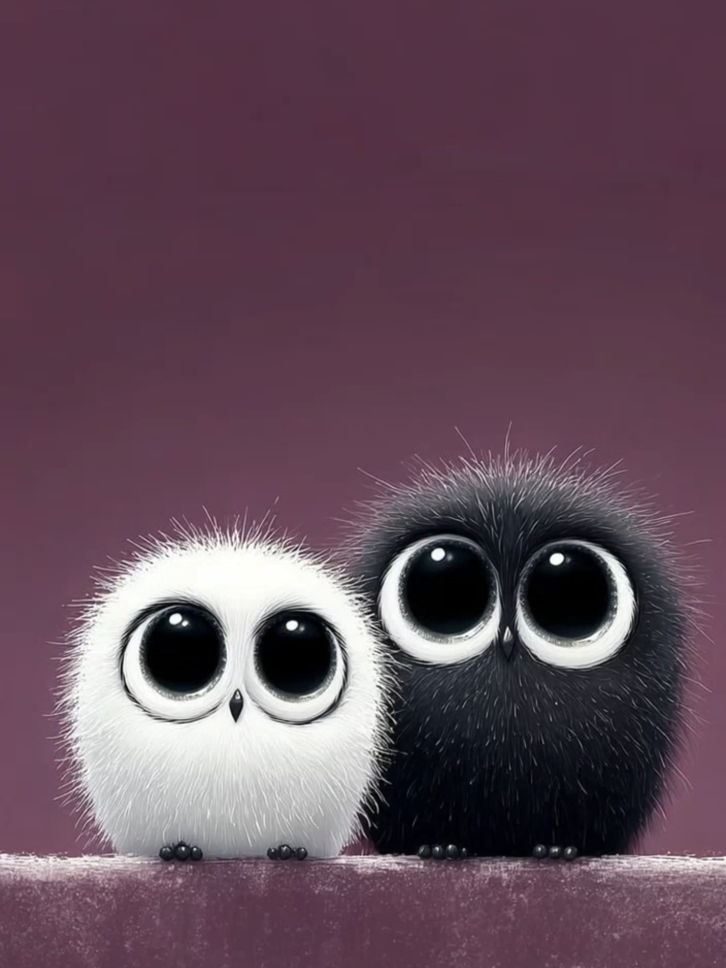 Live Wallpaper | Little Owls, Big Eyes #owl #bigeyes #livewallpaper #cartoon #kawaiivibes #cuteanimals #adorable #fluffyfriends #owllove #aivideo #wallpapervideo
