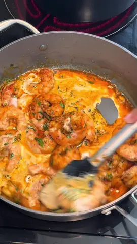 Creamy Cajun Shrimp 🍤  Goes great over rice, pasta, mashed potatoes, or with some veggies 🔥 #easylunchideas #lunchideas #shrimprecipe #cajunshrimp #fyp 
