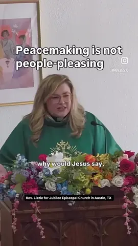 Peacemaking isn’t people pleasing. 