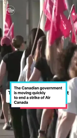 The Canadian government is moving quickly to end a strike of Air Canada, the country’s biggest airline. Air Canada flight attendants walked off the job at midnight Saturday, stranding thousands of passengers across North America and beyond. #Canada #Strike 