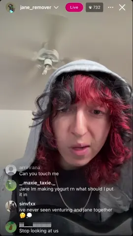 jane remover being silly on instagram live 8/17/25 #janeremover #revengeseekerz #2hollis #fypシ 