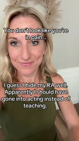 It’s amazing how good us autoimmune/chronic illness warriors get at hiding it. 💪#rheumatoidarthritisawareness #chronicillnesshumor #invisibleillness #autoimmunedisease #chronicillnesspain 