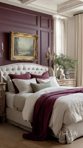 Beautiful home in deep plum. #homedecor #interiordesign #decor 