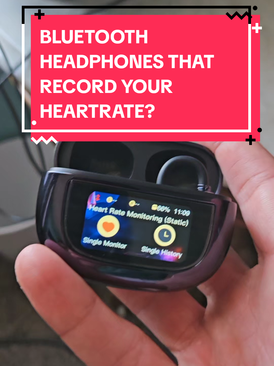 Bluetooth headphones that ALSO record your heartrate? #headphones #tiktokshopcreatorpicks #fyp #Bluetooth 