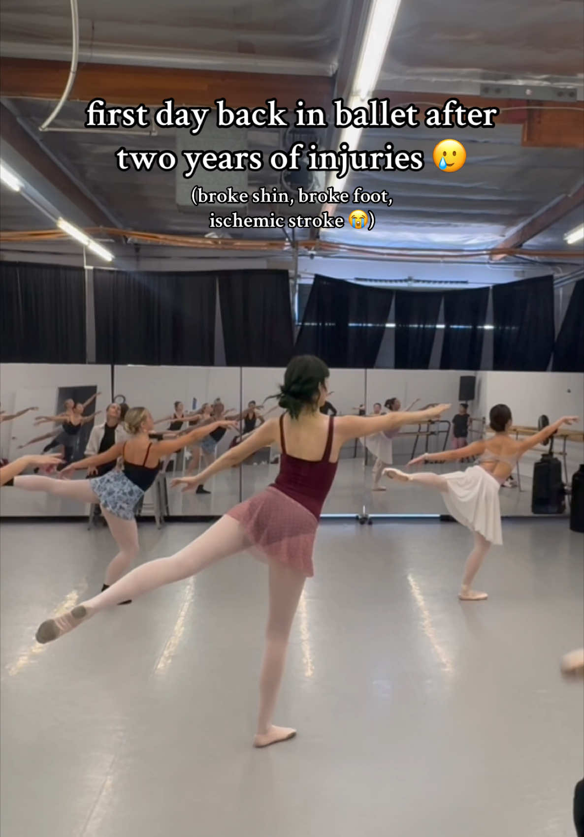 Fun fact: I had a whole secret ballet account on TikTok and did content around it for a while when I took a break from this one! 😆  #ballettok #ballettiktok #adultbeginnerballet #adultballet #injuryrecovery 