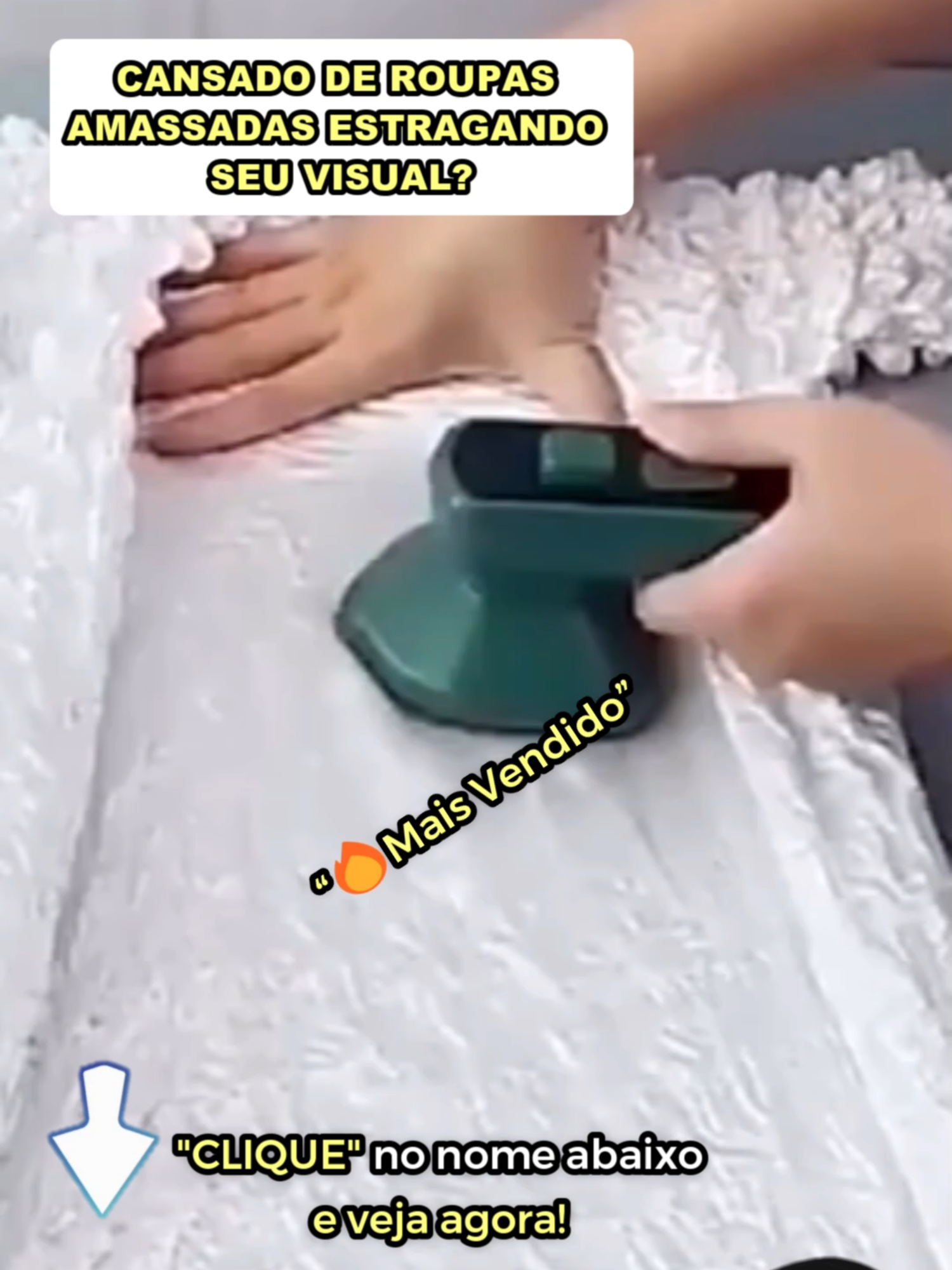 Mini Ferro de Passar Roupa Portátil Bivolt a Vapor #tiktokshop #tiktokshopchegou #TikTokShopChegou