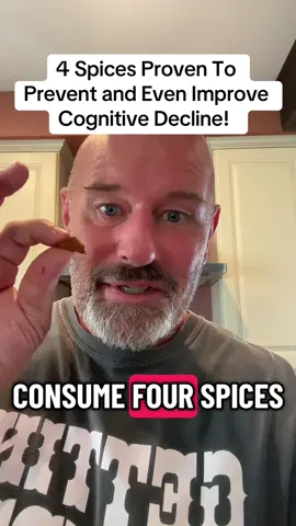 4 Spices Proven To  Prevent and Even Improve  Cognitive Decline! #dementia #dementiaawareness #dementiacare #drclintsteele #alzheimers #fyp #foryoupage #alzheimer #alzheimersawareness #spices 