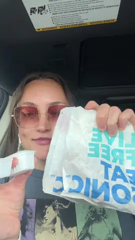 @SONIC Drive-In has new happy hour snack deals so I got a couple. Also tried the new dill pickle flavored tots. Eat with me ☺️ #eating #sonicdrivein #sonichappyhour #happyhour #mukbang 