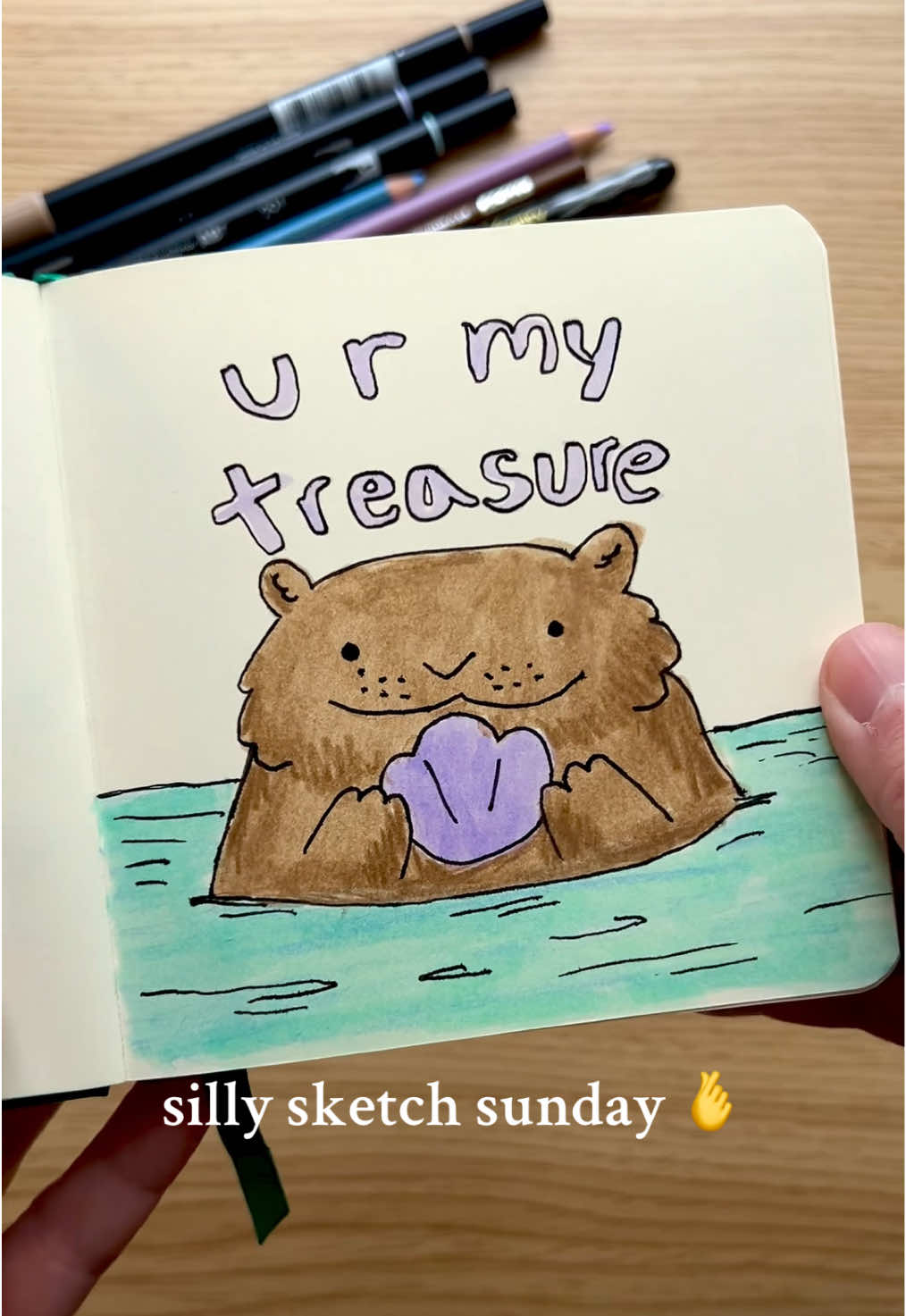 #sketchbook #doodle #otter #cuteart 