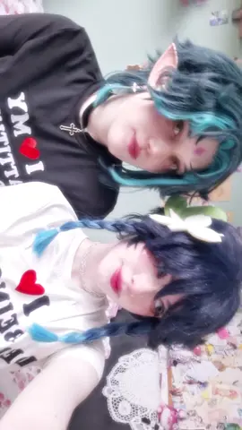 @🂱 𝘚𝘢𝘢𝘳 😋🫶🩷 #xiaoven #cosplay #genshin #venti #xiao 