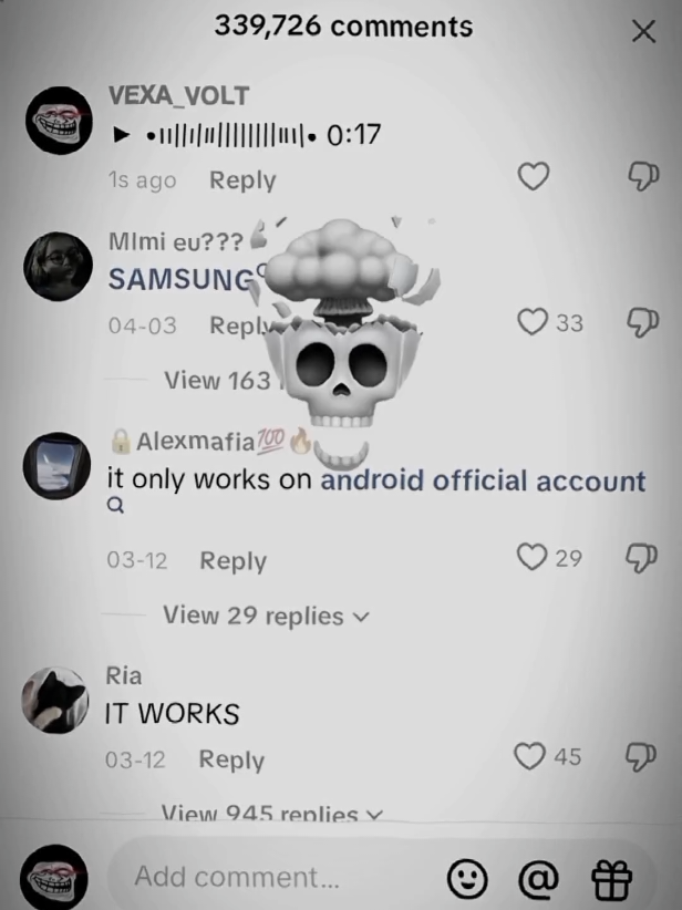 {Voice Message} Comment Tutorial ☠️ #trollface #edit #viral #sticker #tutorial 