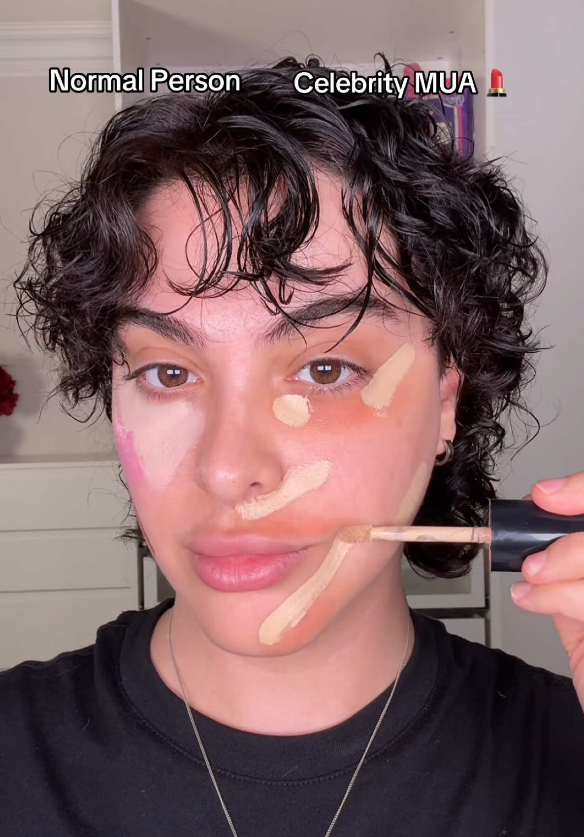 Normal makeup vs 3D snatched makeup 💜 which side do you prefer?  @Makeup Revolution  @e.l.f. Cosmetics  @nyxcosmetics_uk  @MaybellineUK  @Too Faced  @Huda Beauty  #makeuphacks #makeuptips 