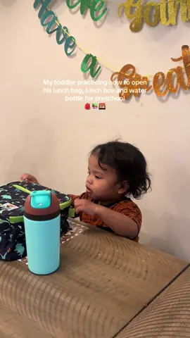 Little hands. Big milestones 🥹  Practicing for the school days ahead! He’s two and starting pre-school this wk! 🥹 (IB: @Anel 🤍 🫶🏽) @Owala @Bentgo #preschool #firstdayofschool  