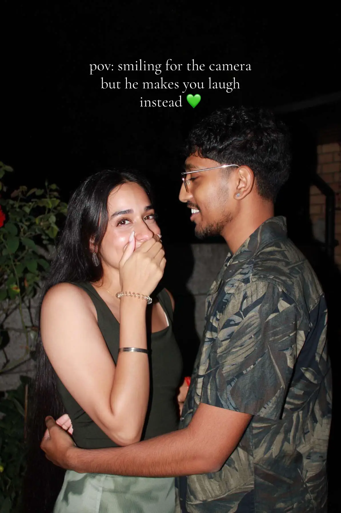 Humour is the key to the heart, it’s easy to smile (and laugh) when pics are being taken with your person. 🤩🥰❤️ #fyp #couplestiktok #matchingoutfits #relationshipgoals #navdarsh 