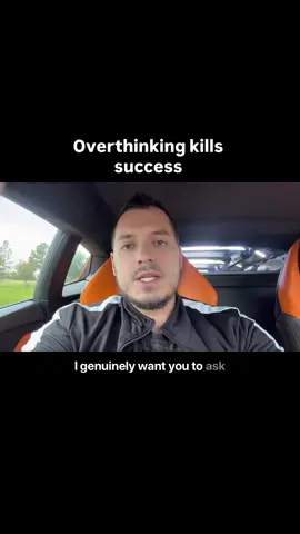 Overthinking kills success…