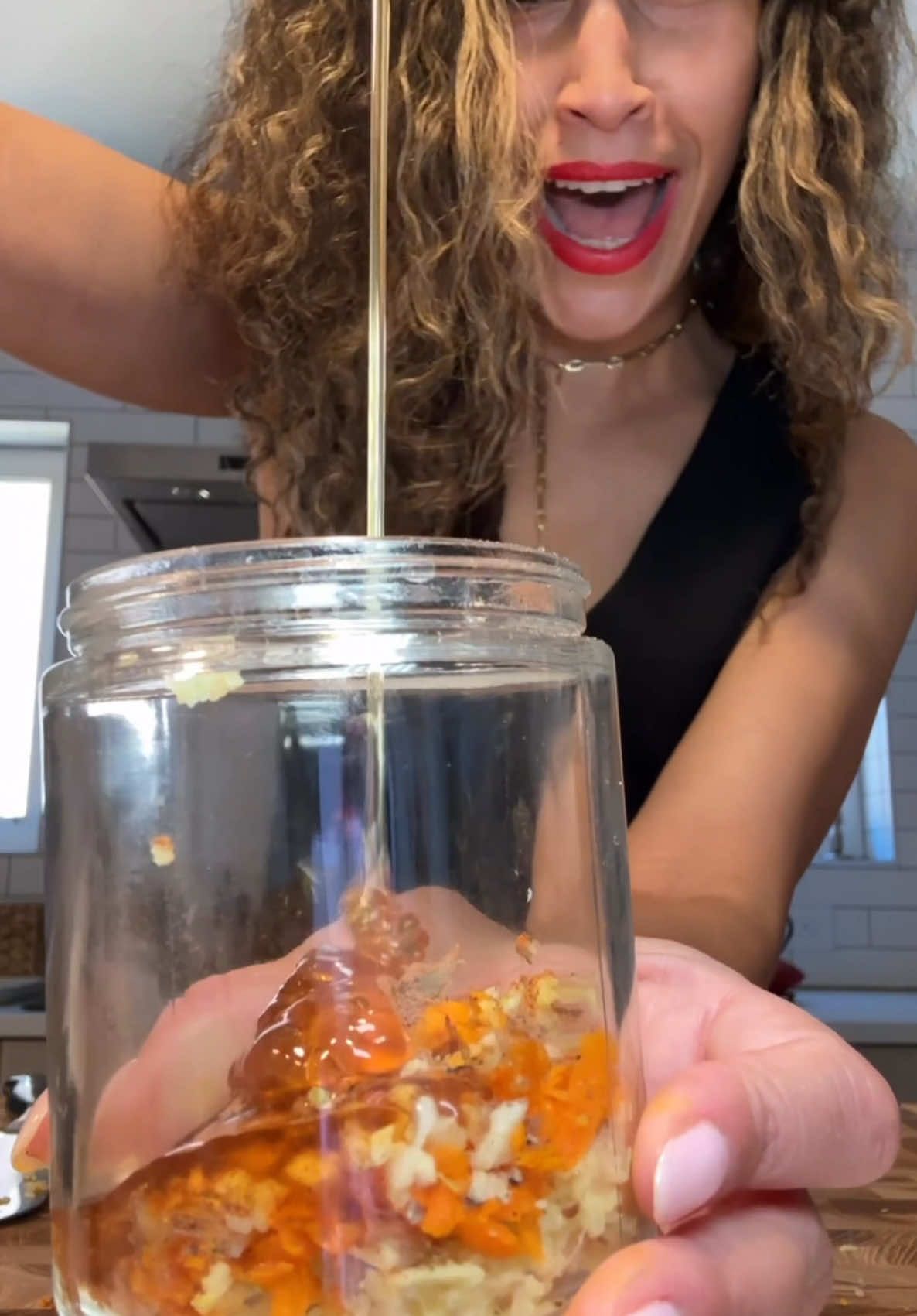 School is back in session! Time to make my viral honeybomb to protect yourself against cold and flu season!  Glowing skin by nevell skin coffee oil  Recipe: organic when you can  2 tbsp of ginger (sub organic dried ) 1 tbsp grated turmeric (sub organic dried turmeric)  1 tsp grated garlic  3 cracks (pinches) of black pepper Cayenne pepper  1 tsp Ceylon cinnamon  Cover with raw unfiltered honey Leave on the counter or in refrigerator. The longer it sits, the more potent it is. Take 1 tbsp in warm water or take 1 tbsp directly 3x a week to prevent colds and boost immunity Pair with 3 drops of oil of oregano in water at night! #coldandflu #honeybomb #fluremedy
