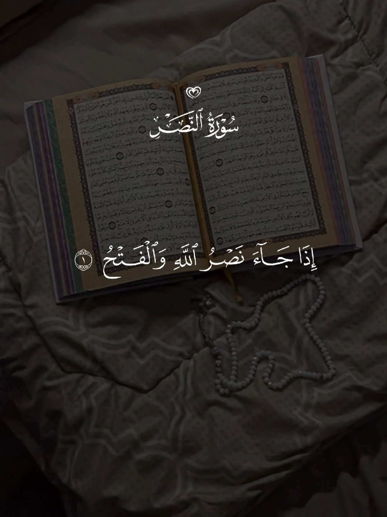 سورة النصر 🤍 #القران #quran #القران_الكريم #quran_alkarim #تلاوة_خاشعة 