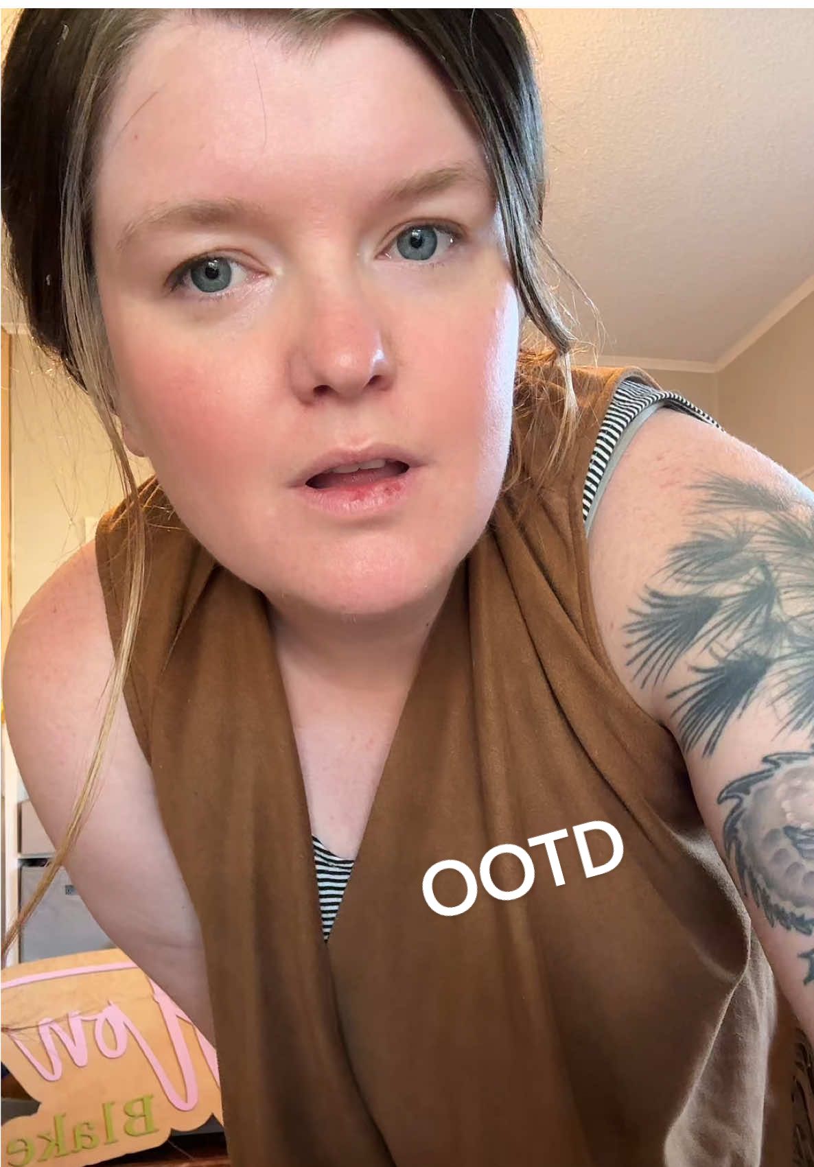 Almost 4 month post partum OOTD, sitting at church today I realized I had not purchased any of my outfit from the store.. most of it came from my moms closet at some point. 😆 As long as I get out of my pjs and my husband thinks I am beautiful-I’m considering that a win. 