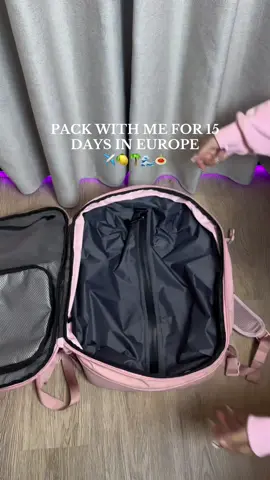 Pack with me my carry on backpack for eurosummer ✨ #travel #europe 