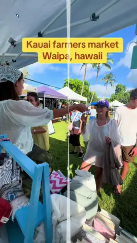 Meet us irl on Kauai at Waipa farmers market on Tuesdays from 2-5#shop#farmersmarket#kauai#bytheseacompany