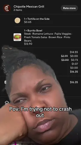 I’m not me when I’m hungry #greenscreen #chipotle #doordash #crashout #food 