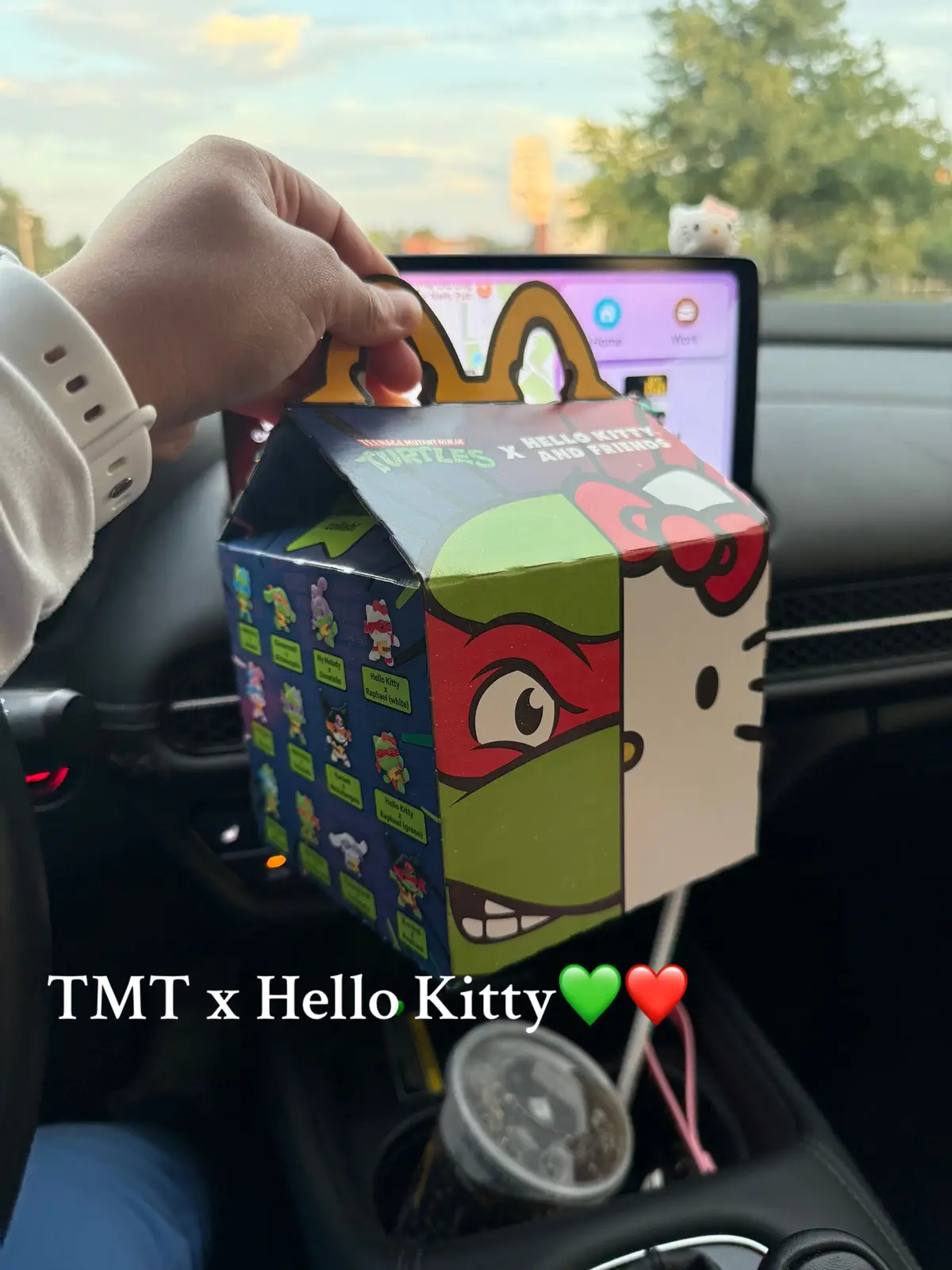 so cute🥰 thanks to my sister for getting me half of these😭 #hellokitty #mcdonalds #fyp 