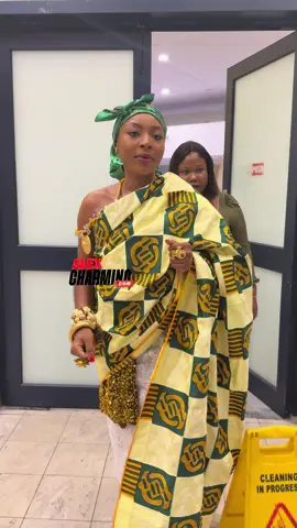 Naa Ayawa Niatse 1 , Paramount Youth Queenmother Abola Traditional Area arrives for Ghana Media and Enterprenuership Awards @gmaea21
