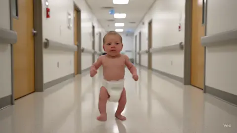 What are you looking??? AI generated video comment what we should do next Follow for more Video like this. #veo3 #hospital #baby #foryou #fyp 