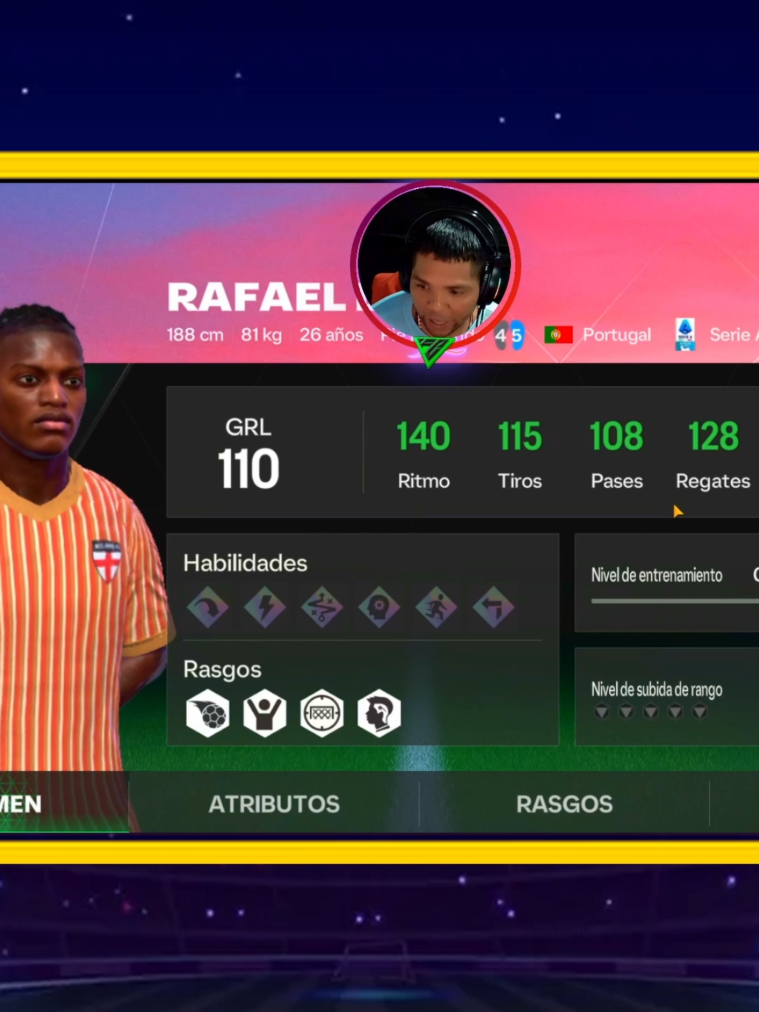 LLEGO DE NUEVO EL POTENCIAL DE RAFA LEAO 🔥🔥🔥 #eafcmobile #fcmobil #shorts#feed #roadto10k