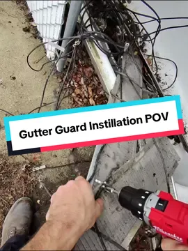 Doing a gutter guard instillation!  #powerwashing #windowcleaner #business #fyp 