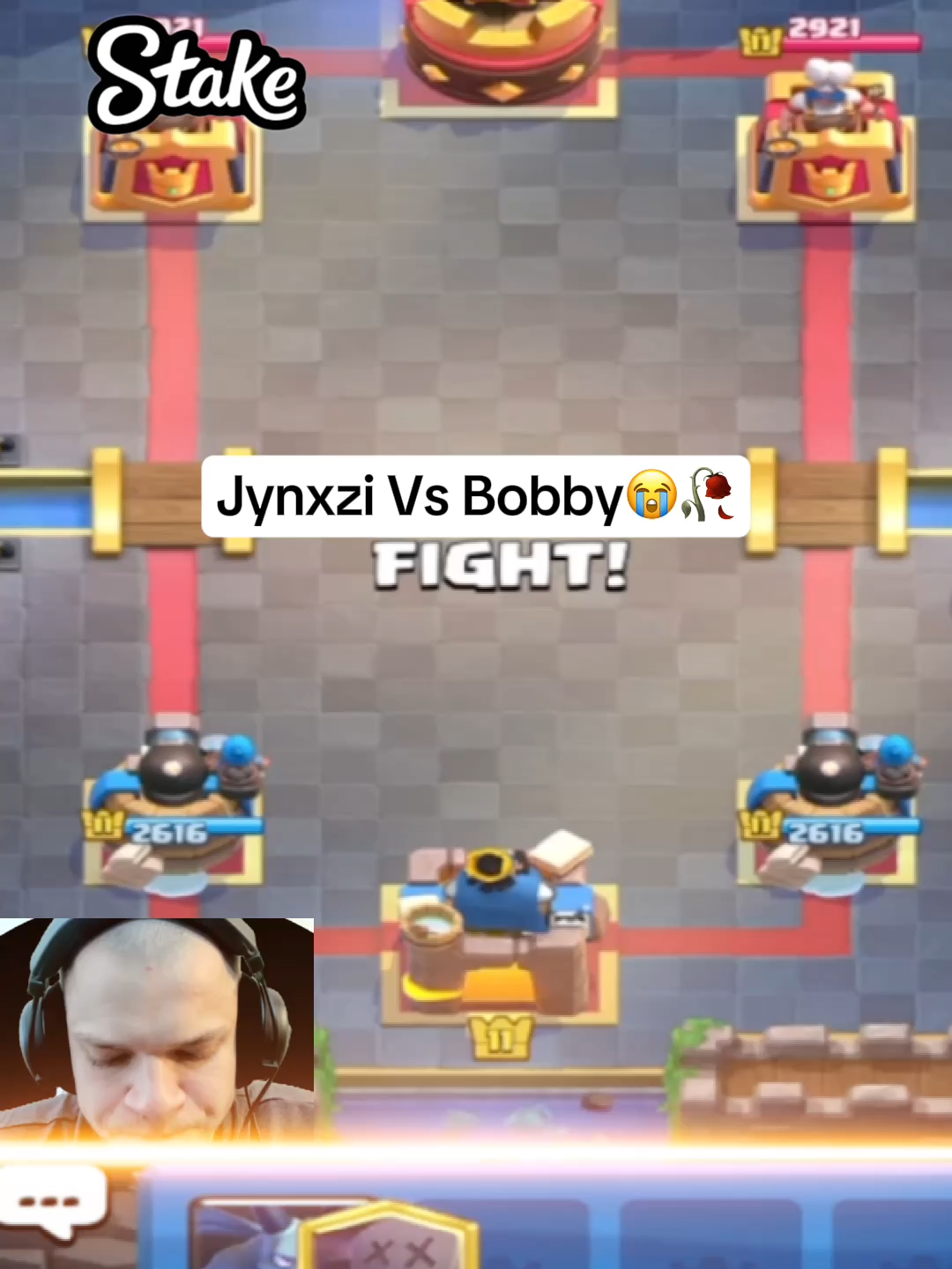 Jynxzi Vs Bobby😭🥀 #jynxzi #jynxziclips #jynxzirage #jynxzifunnymoments #viralvideos #fyp #clashroyale @jynxziontwitch