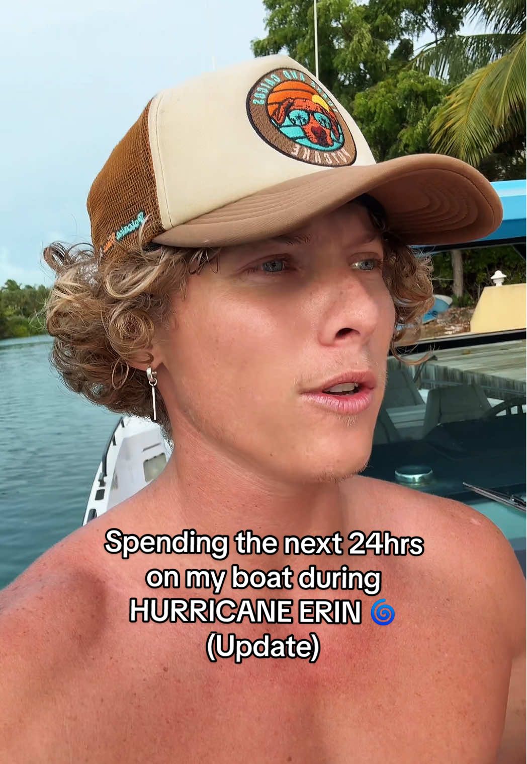 I’m doing okay so far though! Stay tuned for updates and for the winds to start ripping! #fyp #turksandcaicos #hurricane #erin 